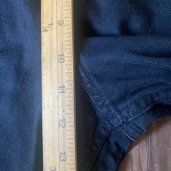 Gap Baggy Mid Rise Jeans Black Wide Leg Size 33/16 Regular NWT Tencel Lyocell - Picture 5 of 12